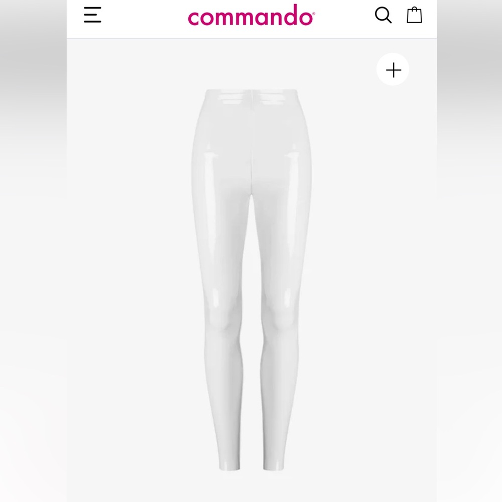 Commando white faux leather leggings